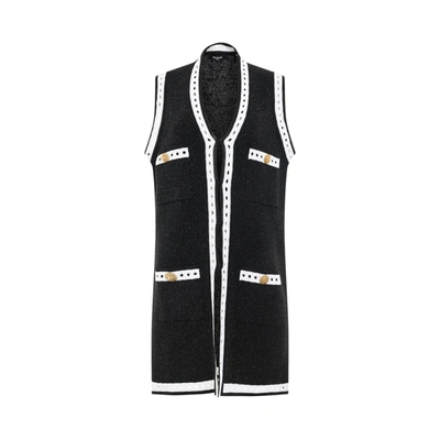 Balmain V-neck Contrasting-border Cardigan