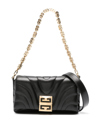 Shop Givenchy Black 4g Leather Shoulder Bag
