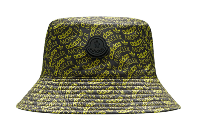 Pre-owned Moncler X Adidas Originals Reversible Bucket Hat Black & Green