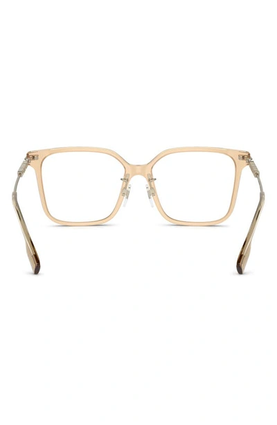 Shop Burberry Elizabeth 52mm Square Optical Glasses In Brown