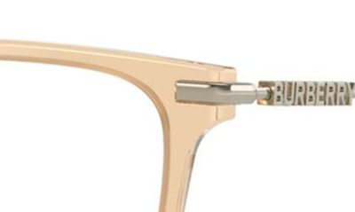 Burberry Elizabeth 52mm Square Optical Glasses In Brown