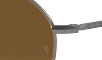 Ray Ban Jim 55mm Gradient Polarized Irregular Sunglasses In Gunmetal