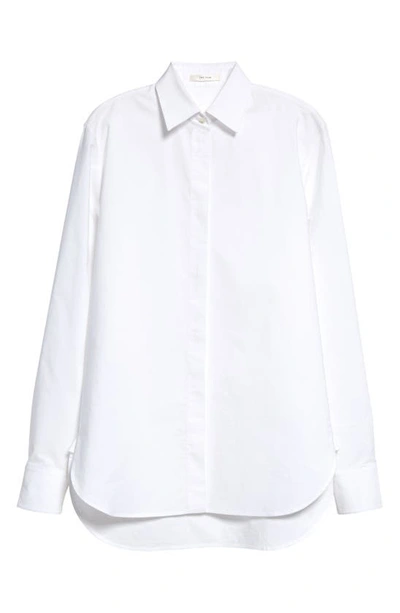 Shop The Row Derica Cotton Button-up Shirt In White