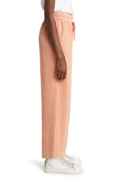 Treasure & Bond Sporty Drawstring Crop Pants In Pink Dawn