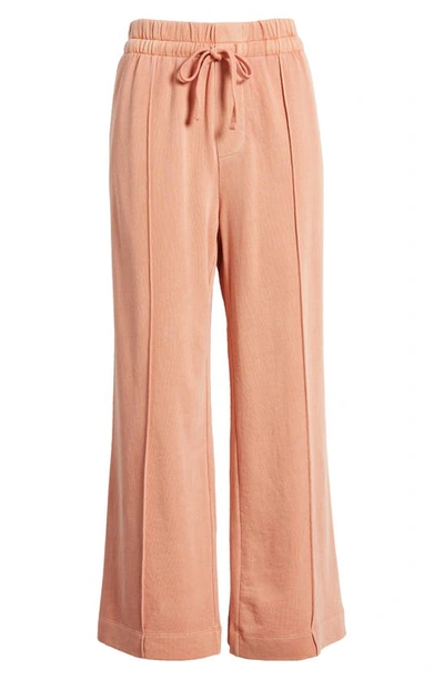 Treasure & Bond Sporty Drawstring Crop Pants In Pink Dawn