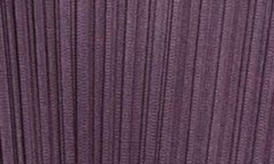 Shop Issey Miyake Monthly Colors November Pleated Long Sleeve Midi Dress In Dark Purple