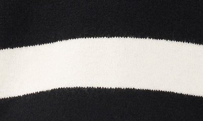 Shop Vince Camuto Stripe Polo Sweater In Antiq White