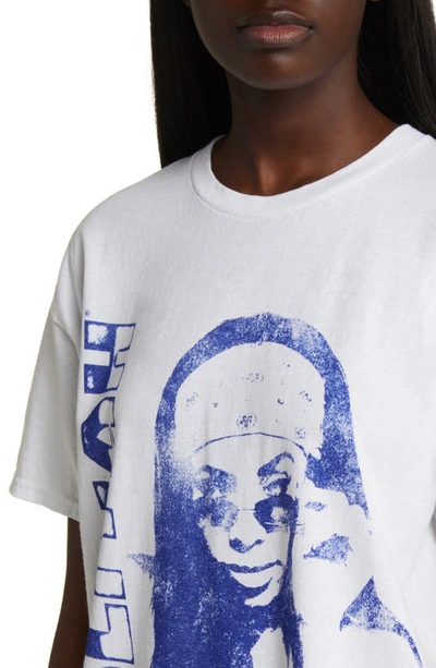 Shop Merch Traffic Aaliyah Sunglasses Graphic T-shirt In White Overdye