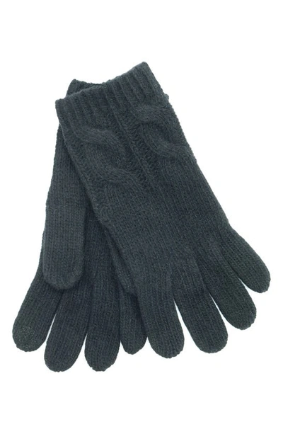 Shop Portolano Cashmere Gloves In Black