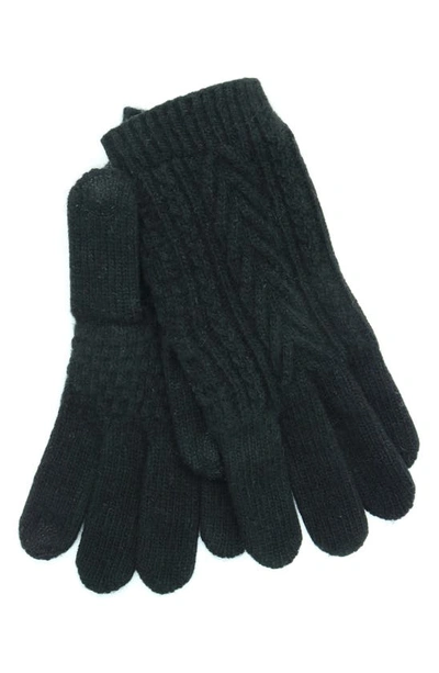 Shop Portolano Cashmere Gloves In Black