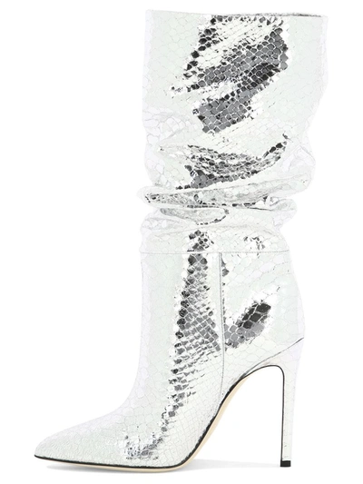 Shop Paris Texas "slouchy" Ankle Boots In Silver