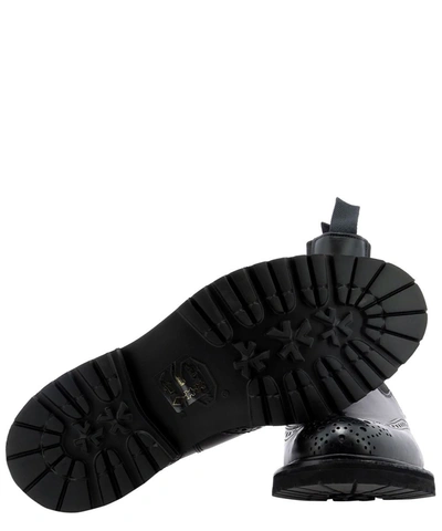 Tricker's Henry Country Boots With Brogue Detailing Shoes In Black