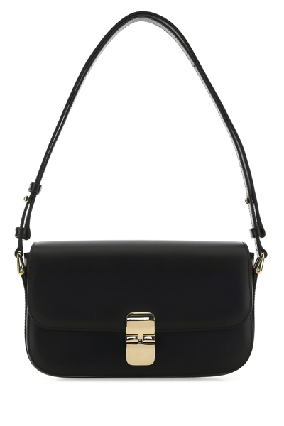Apc A.p.c. Grace Leather Crossbody Bag