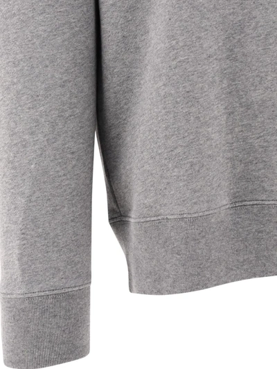 Shop Maison Kitsuné "tricolor Fox" Sweatshirt In Grey