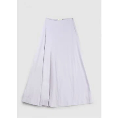 Shop Ninety Percent Womens Libra Organic Cotton Poplin Skirt In Lavendula