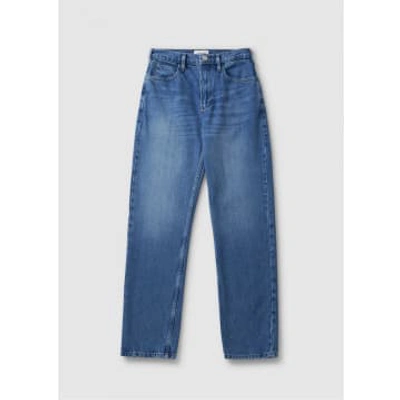 Shop Frame Womens Le High N Tight Straight Jeans In Chesapeake