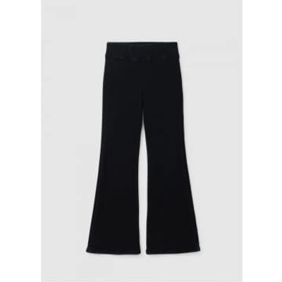 Shop Frame Womens The Jetset Crop Mini Boot Jeans In Sheen Noir In Black