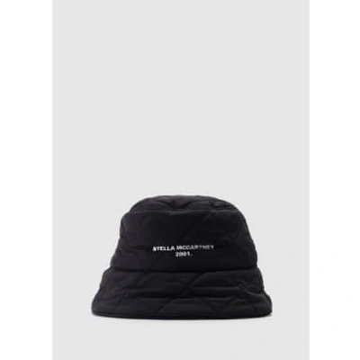 Shop Stella Mccartney Women's Logo Black Bucket Hat