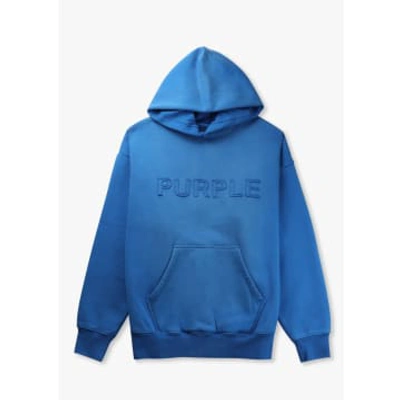 Shop Purple Brand Mens Hwt Fleece Po Hoodie In Blue In Purple