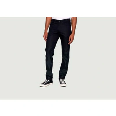 Shop Naked & Famous Weird Guy Gradient Denim Jeans In Blue
