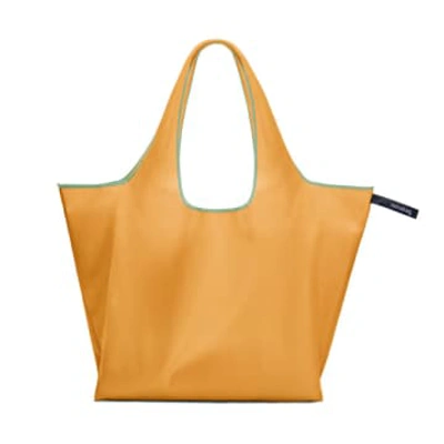 Shop Notabag Mustard Foldable Recycled Tote Bag