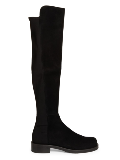 Shop Stuart Weitzman Women's 5050 Bold Over-the-knee Boots In Black