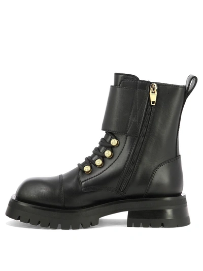 Shop Balmain "ranger" Ankle Boots In Black