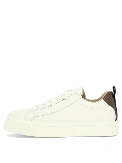 Shop Chloé "lauren" Sneakers In White