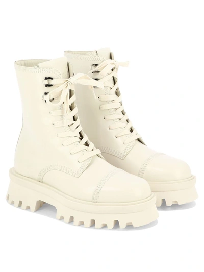 Shop Ferragamo "kira" Ankle Boots In White