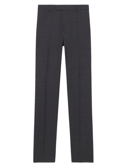 Shop Sandro Men's Wool Suit Pants In Grey