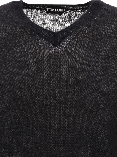 Shop Tom Ford Mohair Sweater In Black