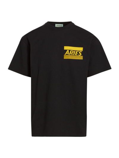Shop Aries Men's Credit Card Short-sleeve T-shirt In Black