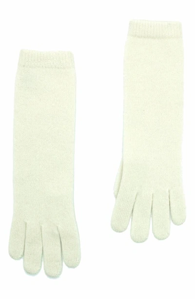 Shop Portolano 13" Cashmere Gloves In White