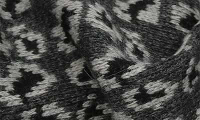 Portolano Cheetah Spot Infinity Scarf In Heather Charcoal/ Light Grey