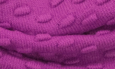 Portolano Bubble Stitched Infinity Scarf In Very Berry