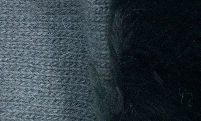 Shop Portolano Faux Fur Knit Gloves In Dark Grey
