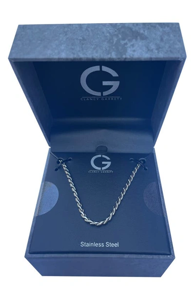 Shop Clancy Garrett Wheat Chain Necklace In Gunmetal