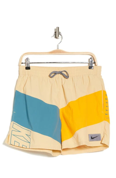 Shop Nike 5" Volley Swim Trunks In Team Gold