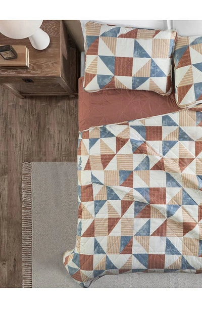 Shop Ymf Lucky Brand Lucky Geo 3-piece Quilt Set In Heritage