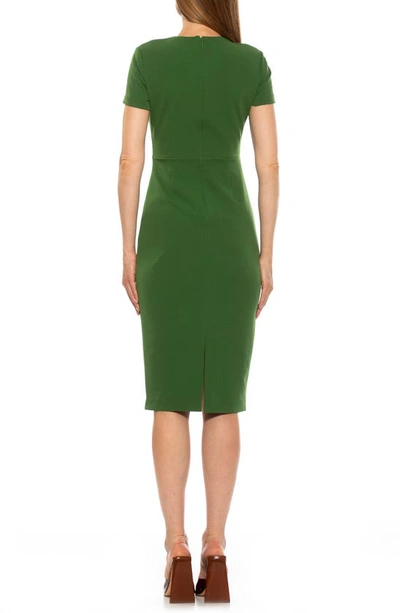 Alexia Admor Quinn Stretch Sheath Dress In Sage