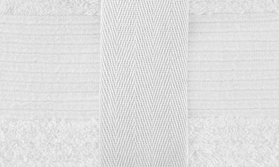 Shop Chic Jacquard Weave Cotton 3-piece Bath Towel Set In White