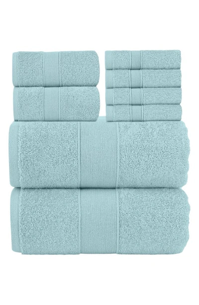 Shop Chic Turkish Cotton 6-piece Bath Towel Set In Blue