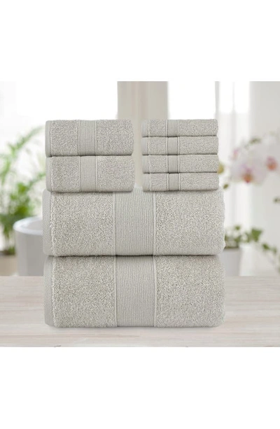 Shop Chic Turkish Cotton 6-piece Bath Towel Set In Taupe