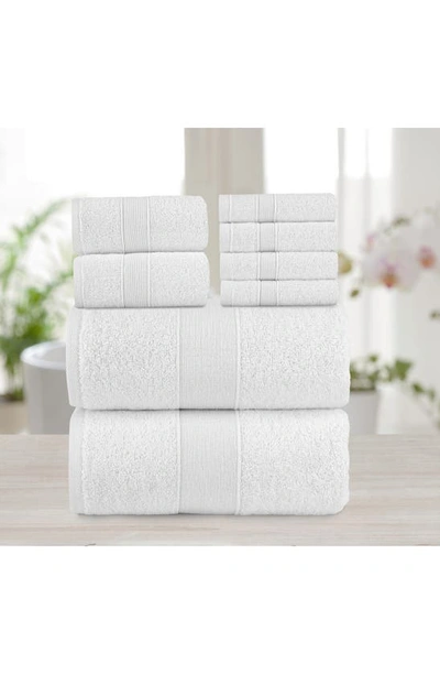 Shop Chic Turkish Cotton 6-piece Bath Towel Set In White