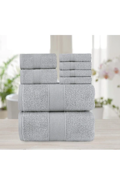 Shop Chic Turkish Cotton 6-piece Bath Towel Set In Grey