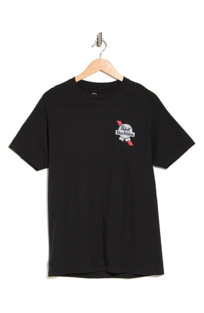 Shop The Forecast Agency Pabst Blue Ribbon Graphic T-shirt In Black