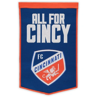 Shop Winning Streak Fc Cincinnati Dynasty Banner In Blue