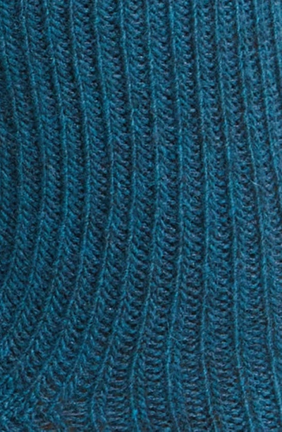 Oroblu Hilda Wool & Cashmere Blend Crew Socks In Cobalto