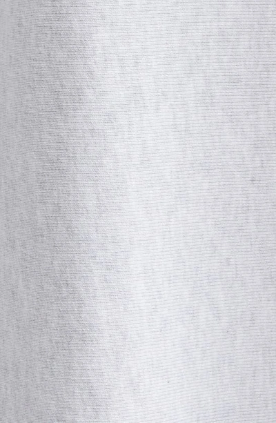 Shop Alexander Wang Logo Elastic Waist Wide Leg Cotton Sweatpants In Light Heather Grey