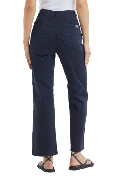 Shop Rolla's Heidi Trade Ankle Utility Jeans In Navy